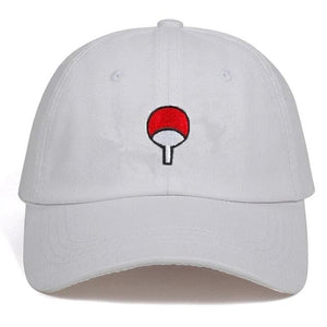 Black LUXENK Uchiha cap with embroidered design, adjustable strap, and flat brim, crafted by eprolo.