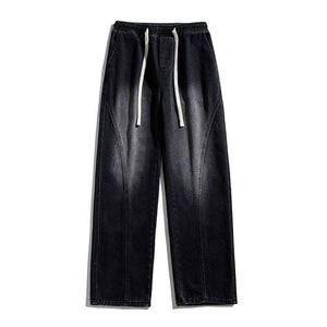 Eprolo LUXENK Blue Gray Wash jeans showing slim fit design with faded blue and gray denim, front pockets, and belt loops.