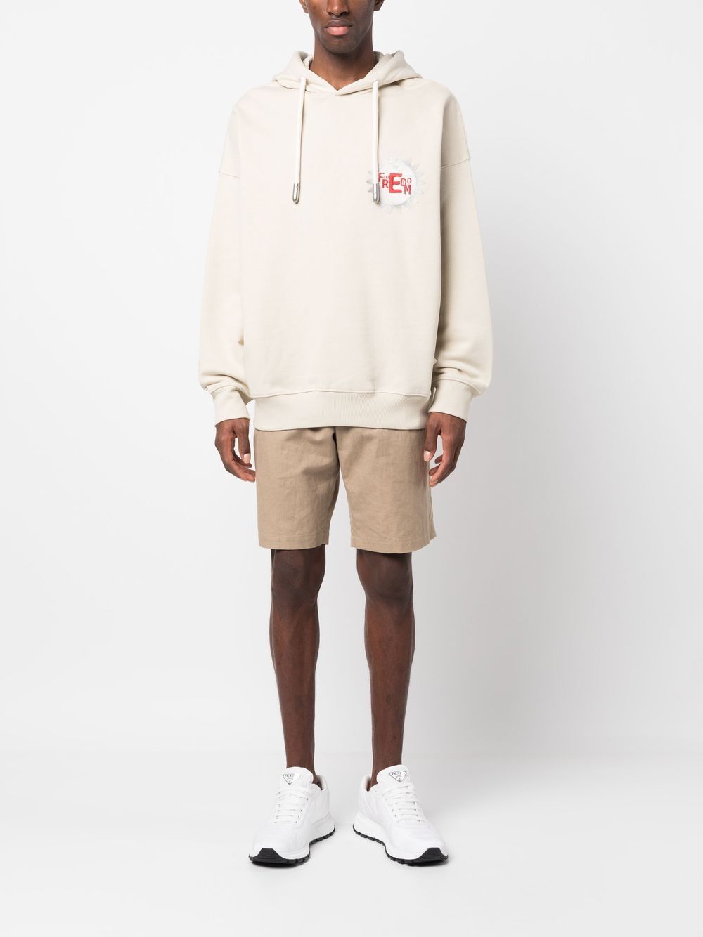 Emporio Armani cotton hoodie with logo