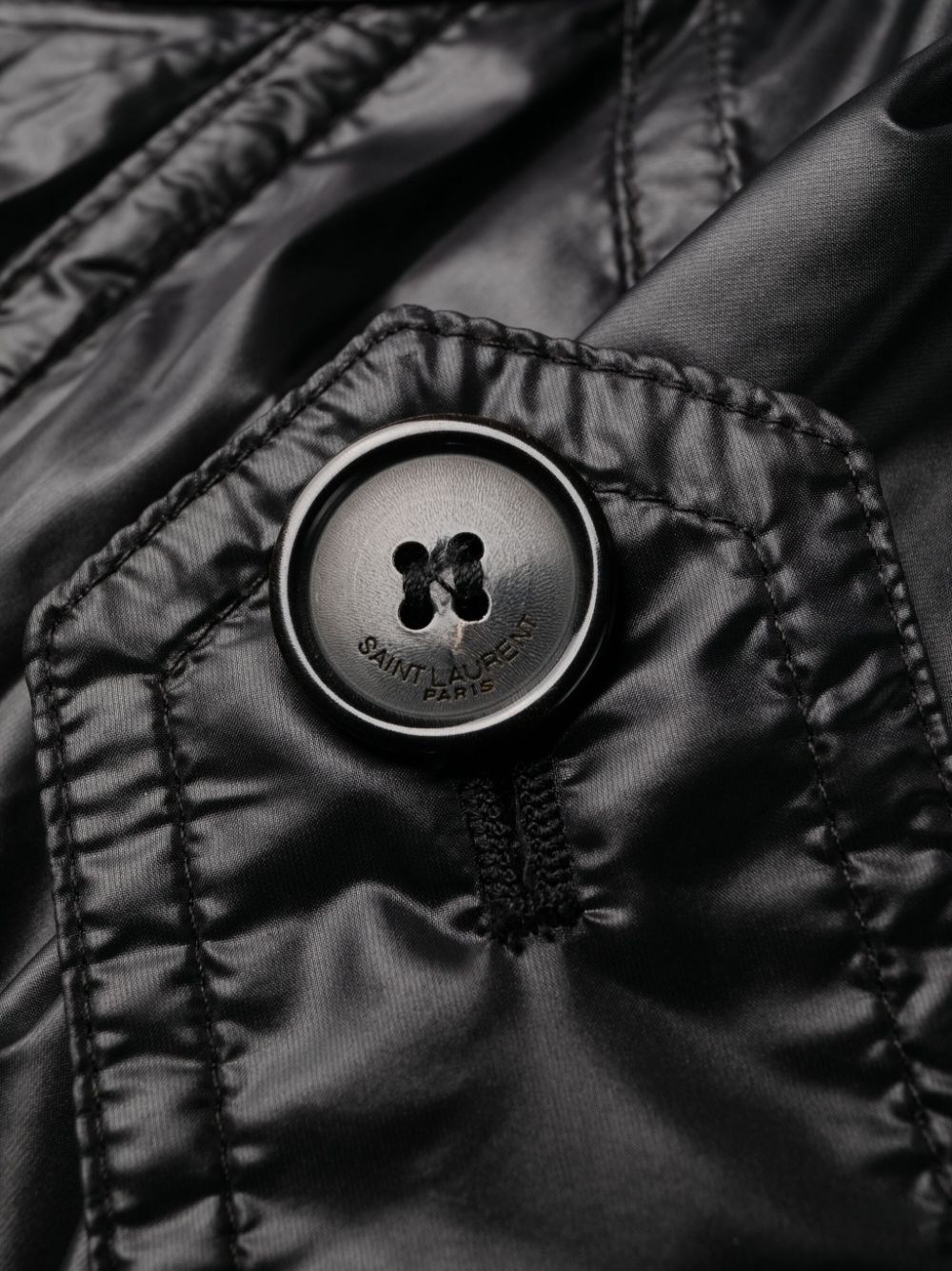 Saint Laurent shoulder-pad Oversized Trench Coat