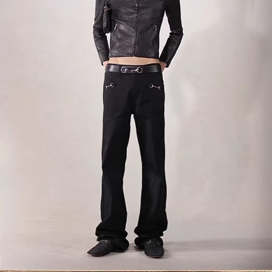 LUXENK© "Black Flare" JEANS