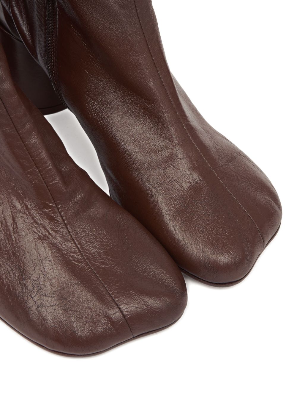 MM6 Maison Margiela 90mm leather ankle boots