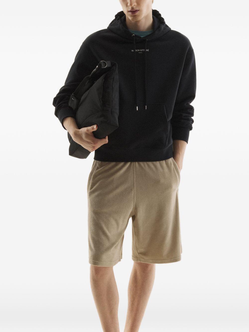 Maison Kitsuné Logo cotton hoodie
