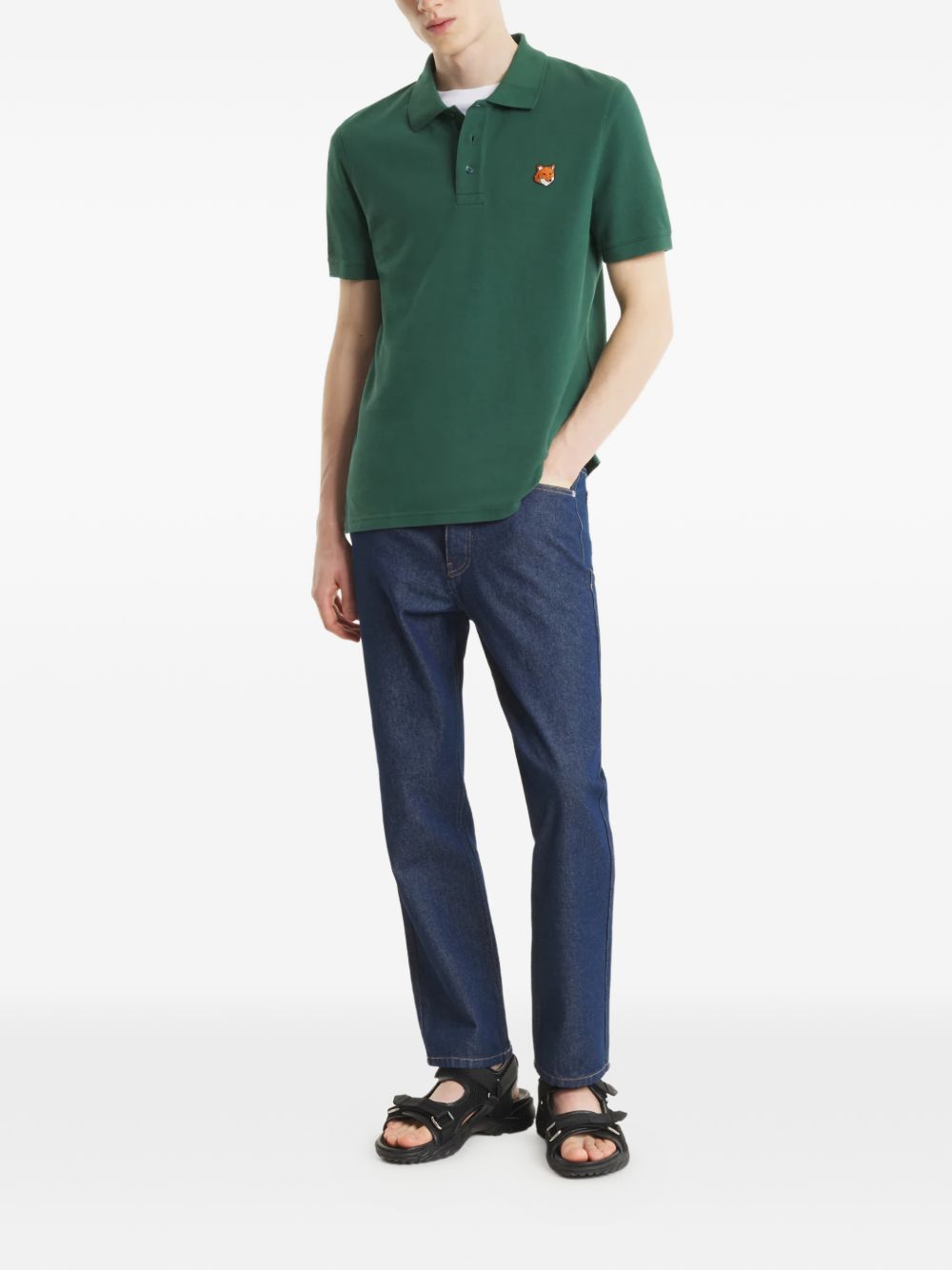 Maison Kitsuné Fox Head cotton polo shirt