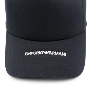 Emporio Armani Canvas Baseball Cap With Embroidered Logo Emporio Armani
