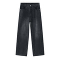 LUXENK© "Elastic Waist Straight" JEANS