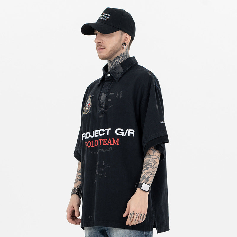 LUXENK© "Badge Game" Polo SHIRT