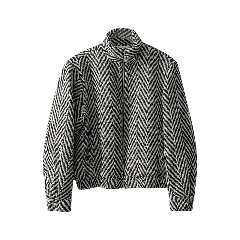 LUXENK© "Monochrome Grid" JACKET