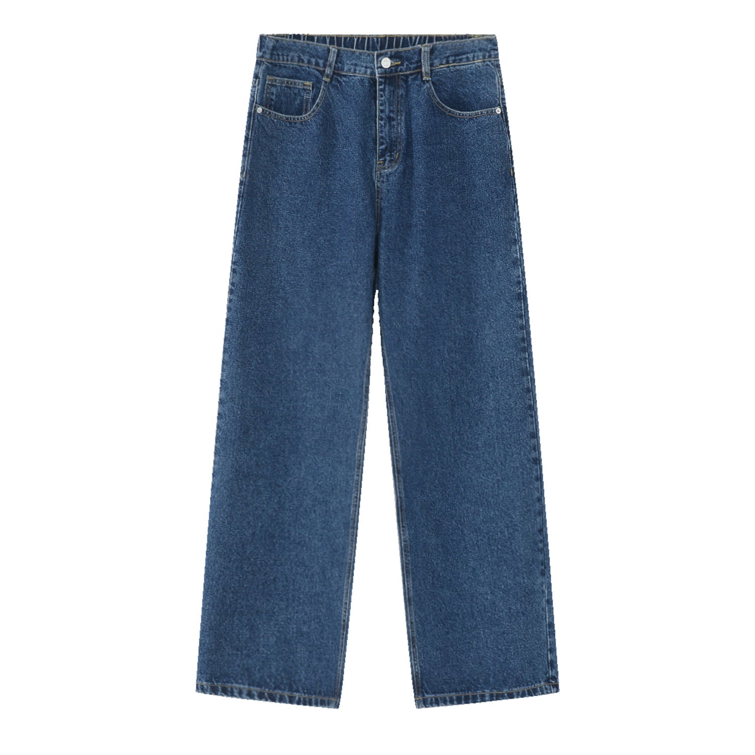 LUXENK© "Elastic Waist Straight" JEANS