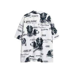 Full print Luxenk© shirt by eprolo featuring vibrant, colorful abstract design on lightweight fabric.
