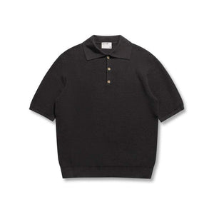 Light blue LUXENK© "Clean Tone" polo shirt from eprolo, featuring a classic collar and short sleeves, laid flat for display.
