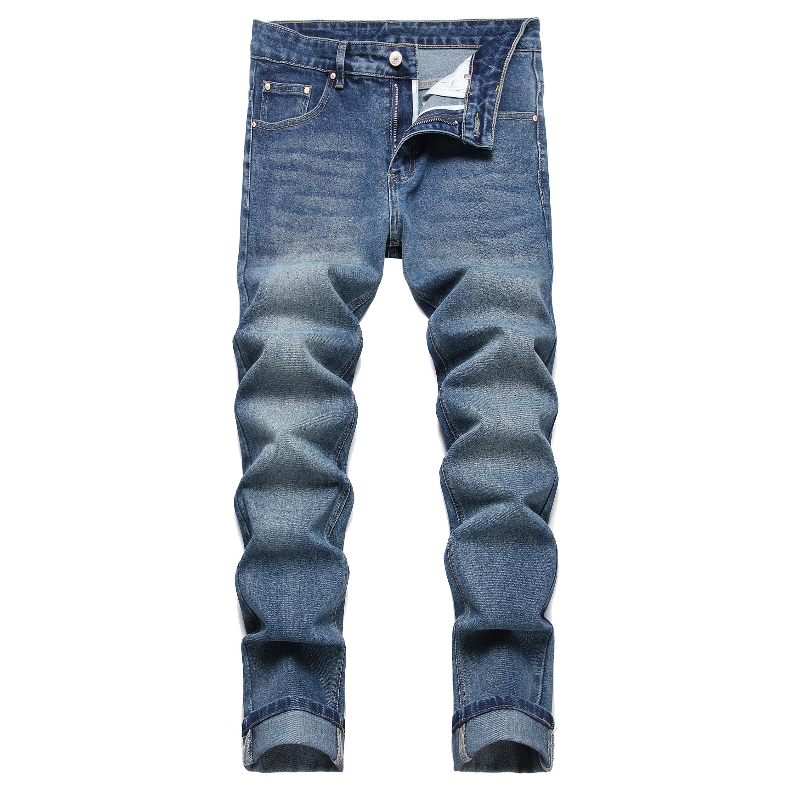 LUXENK© "Slim Straight" JEANS