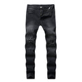 Mukdecu Mens Slim Fit Ripped Jeans (8017 Black 34)
