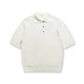 Solid color simple breathable short sleeved polo shirt