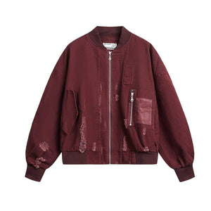 Eprolo Luxenk Home Run jacket in black with zip closure, featuring a stylish, casual design and comfortable fit.