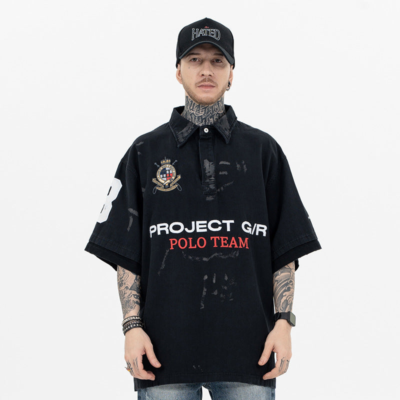 LUXENK© "Badge Game" Polo SHIRT