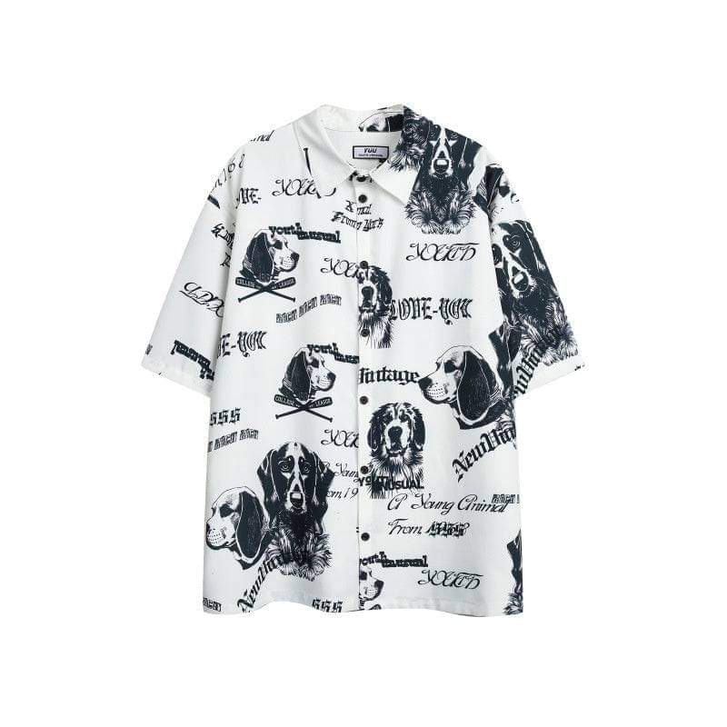 Full print Luxenk© shirt featuring vibrant, detailed design in soft fabric, displayed on a mannequin.