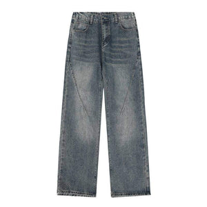 Eprolo LUXENK Fold Vibe jeans, stylish denim with fold design, shown in a natural pose highlighting the fit and fabric details.