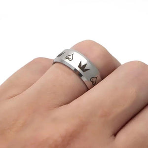 Eprolo LUXENK Crown Ring with intricate 5D design, featuring detailed craftsmanship and a regal crown motif.