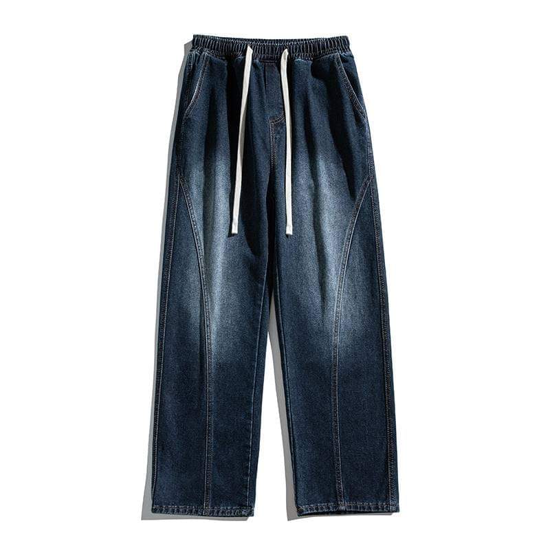 Eprolo Luxenk blue gray wash jeans with classic five-pocket design and slim fit style, displayed on a neutral background.