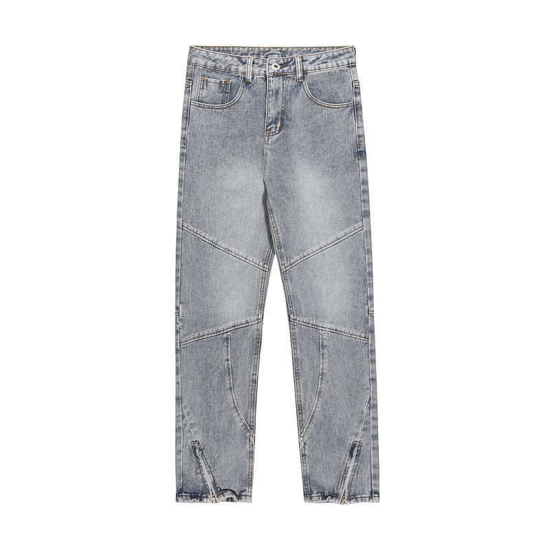 LUXENK© "Multi Panel Zipper" JEANS