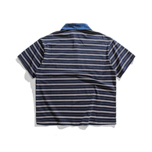 Eprolo LUXENK Split Tone Polo Shirt in stylish color block design, featuring a classic collar and short sleeves.