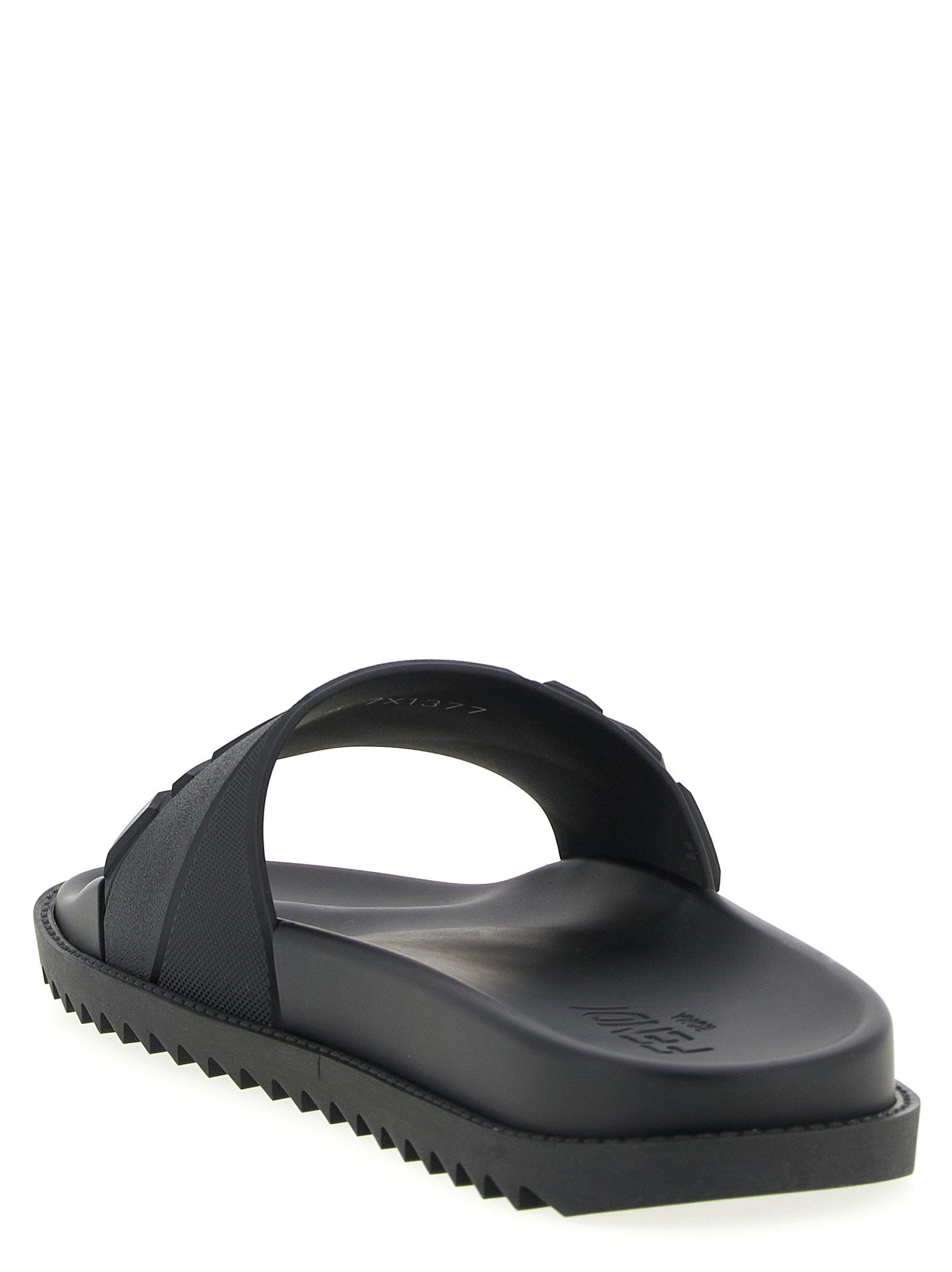 Fendi Logo Band Slides