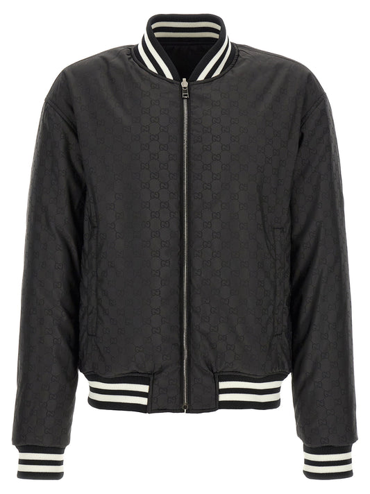 Gucci Gg Reversible Bomber Jacket Gucci