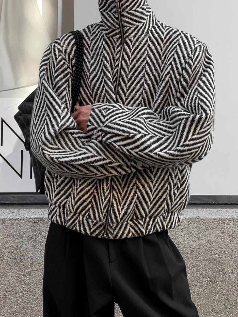 LUXENK© "Monochrome Grid" JACKET