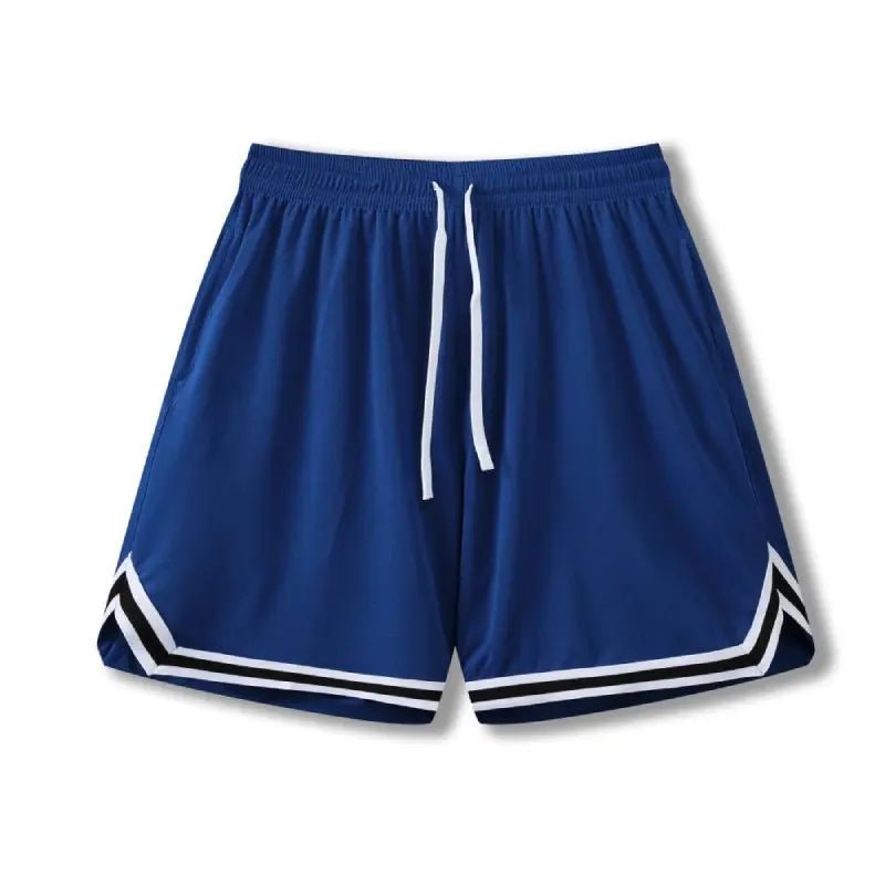 Vimost Shop LUXENK© Basketball shorts in black with orange accents, featuring an elastic waistband and sporty design for athletic wear.