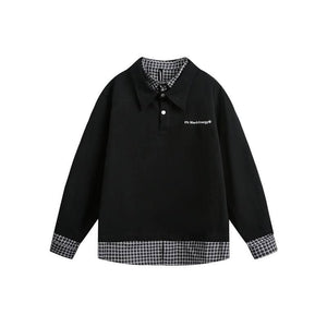 Luxenk Plaid Phantom shirt by eprolo featuring a stylish plaid design and classic collar, displayed on a mannequin.
