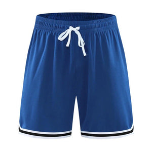 Vimost Shop LUXENK© basketball shorts in black with orange accents, athletic fit, and breathable fabric for sports activities.