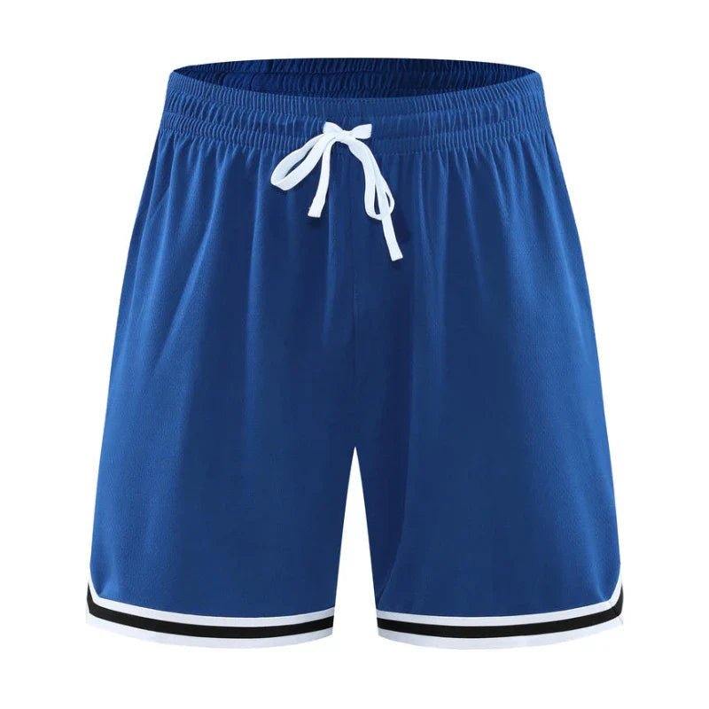 Vimost Shop LUXENK© basketball shorts in black with orange accents, athletic fit, and breathable fabric for sports activities.