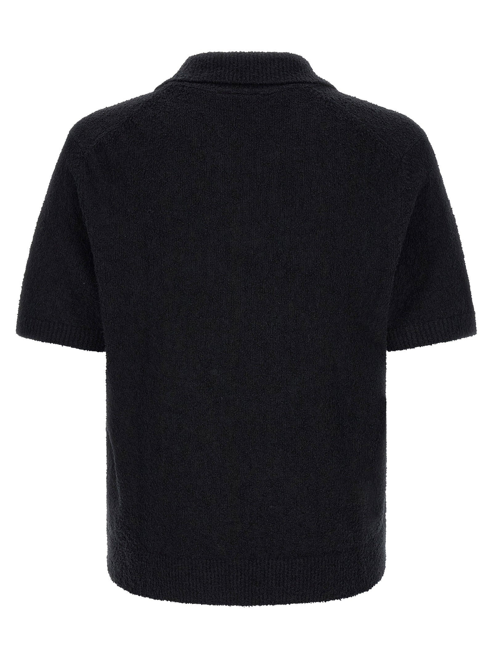 Lacoste Bouclé Knitted Polo Shirt