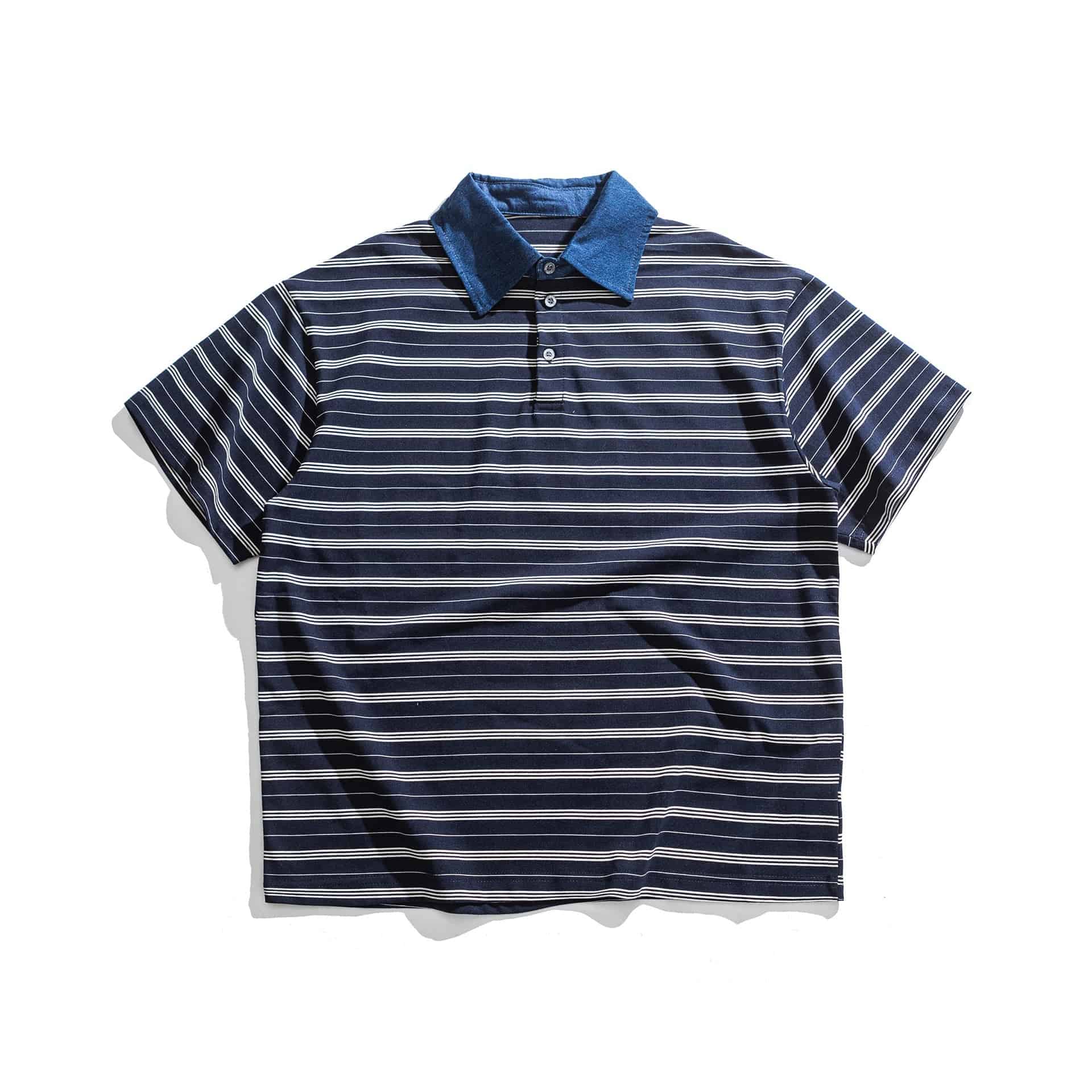 Eprolo LUXENK© Split Tone Polo Shirt in vibrant colors, featuring a classic collar and button-front design.