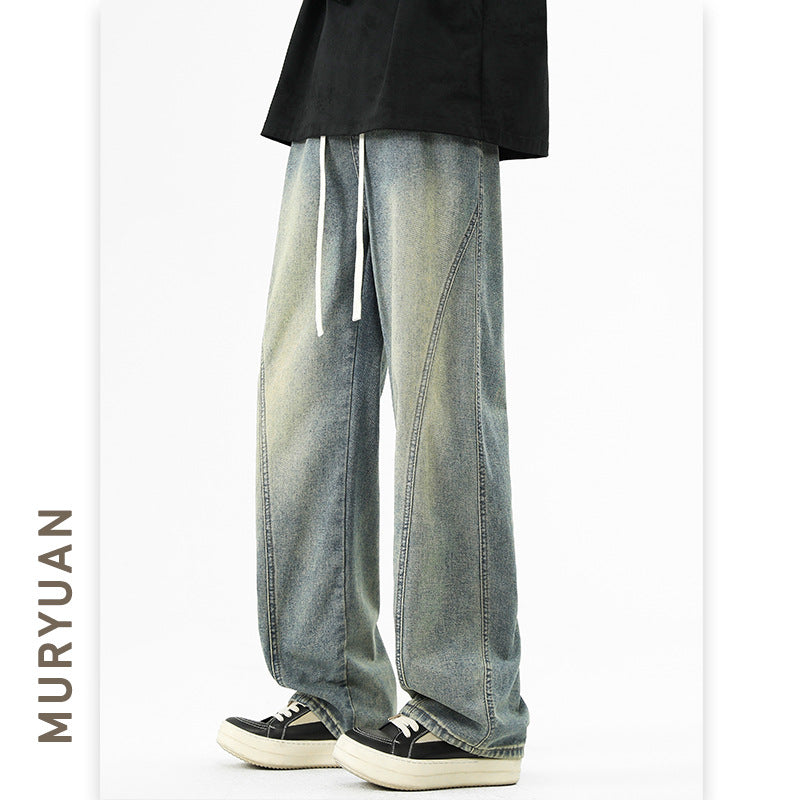 LUXENK© "Blue Gray Wash" JEANS