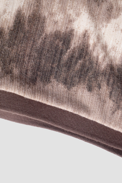 Cloud Pattern Short-Sleeve Knit Polo Shirt-3