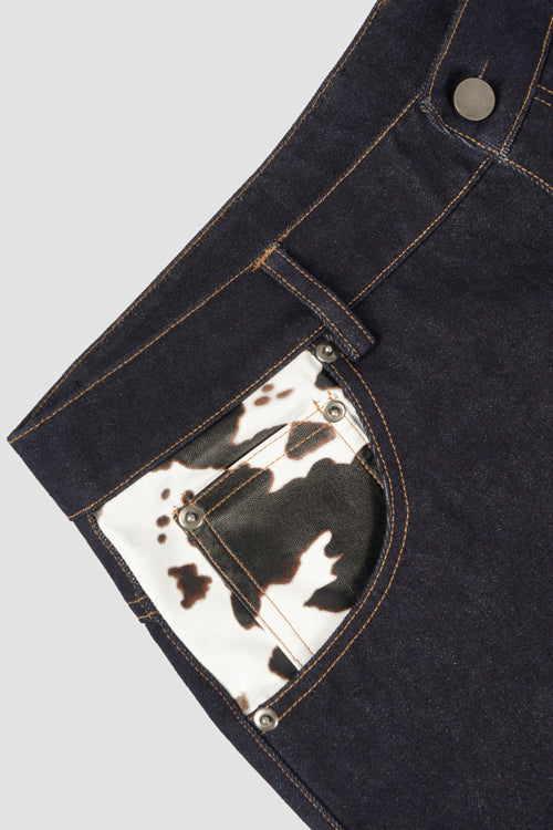 Cow Pocket Denim Jeans-4