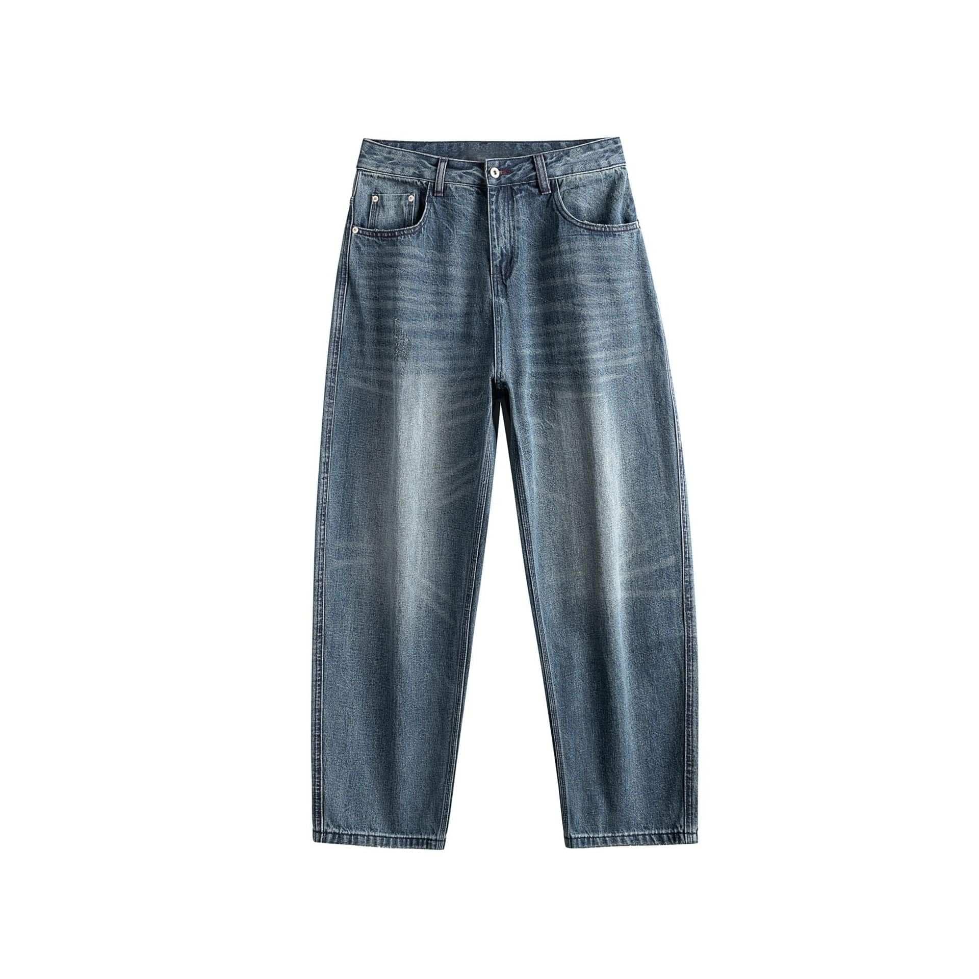 Eprolo LUXENK© Washed Straight jeans in light denim with a relaxed fit and classic five-pocket design.