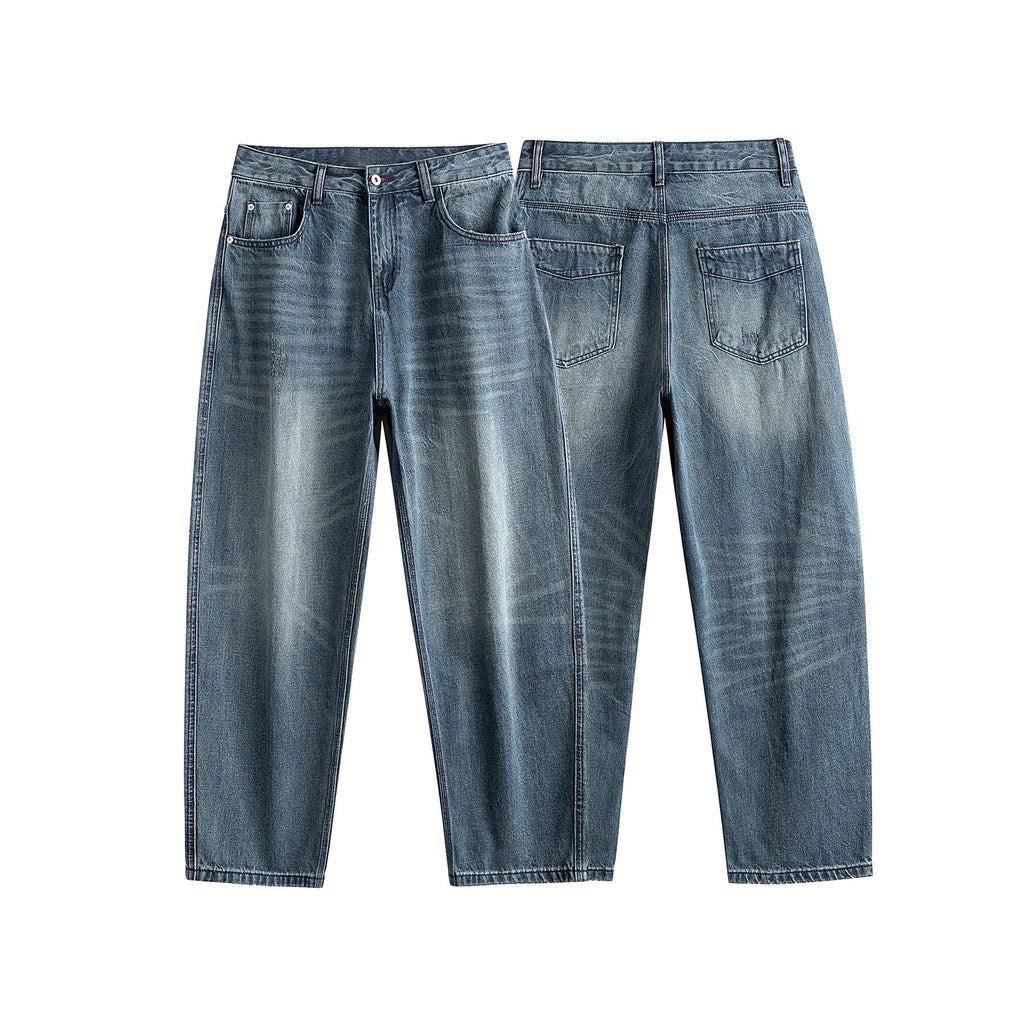 LUXENK© "Washed Straight" JEANS