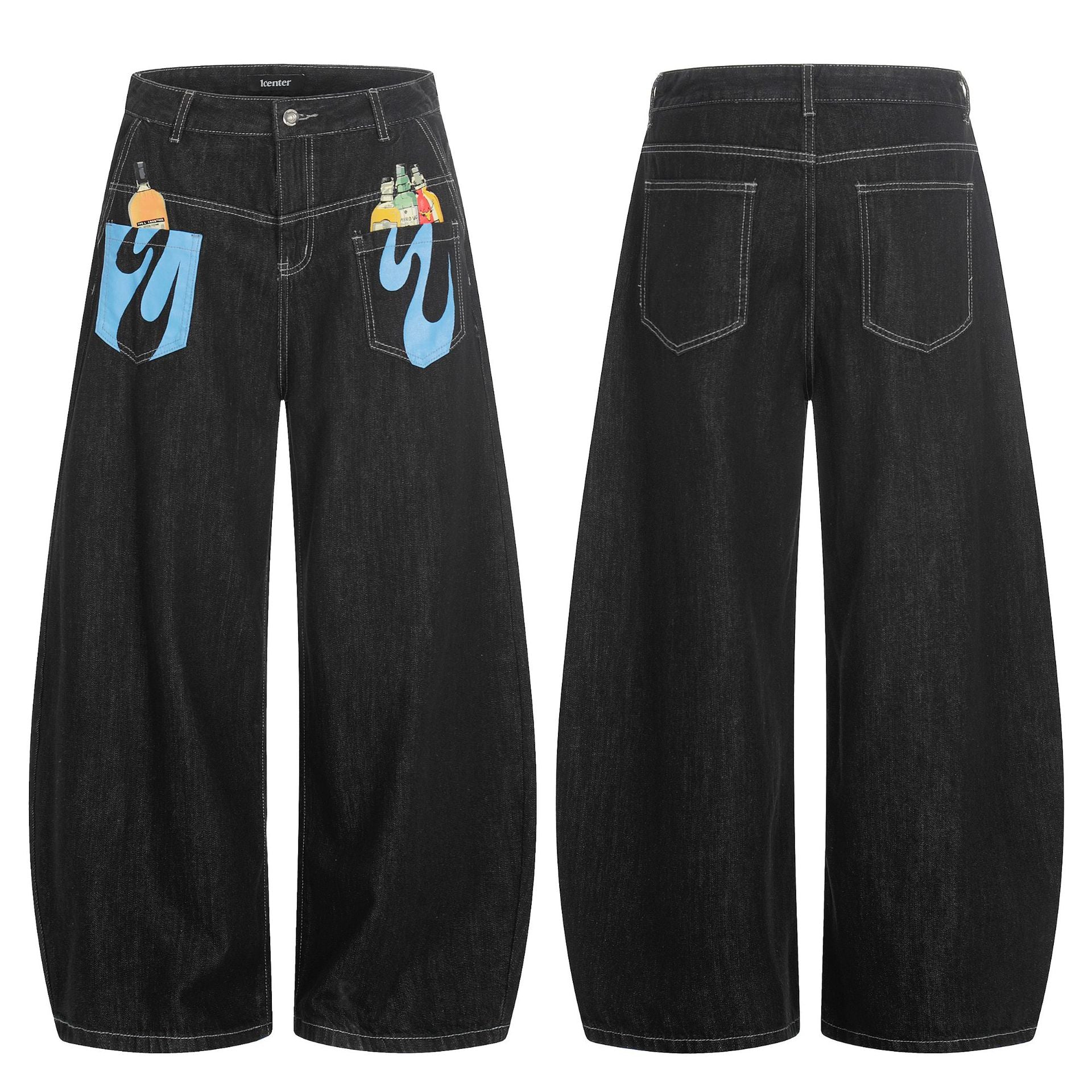 LUXENK© "Graffiti Wide" JEANS