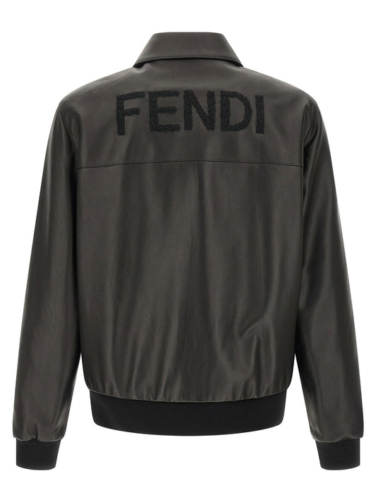 Fendi Leather Blouson Fendi