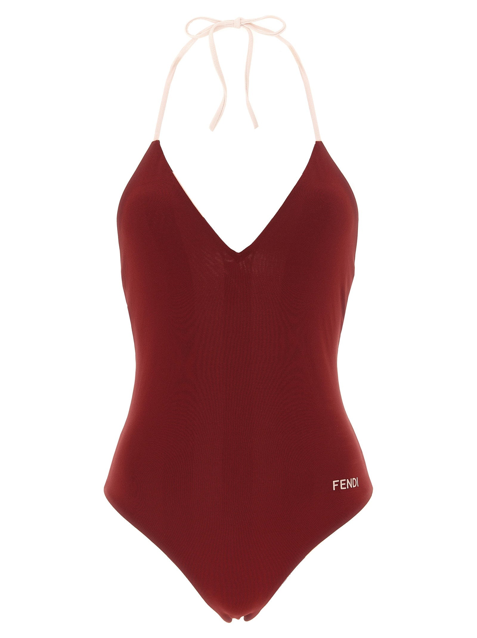 Fendi Pequin One-piece Swimsuit