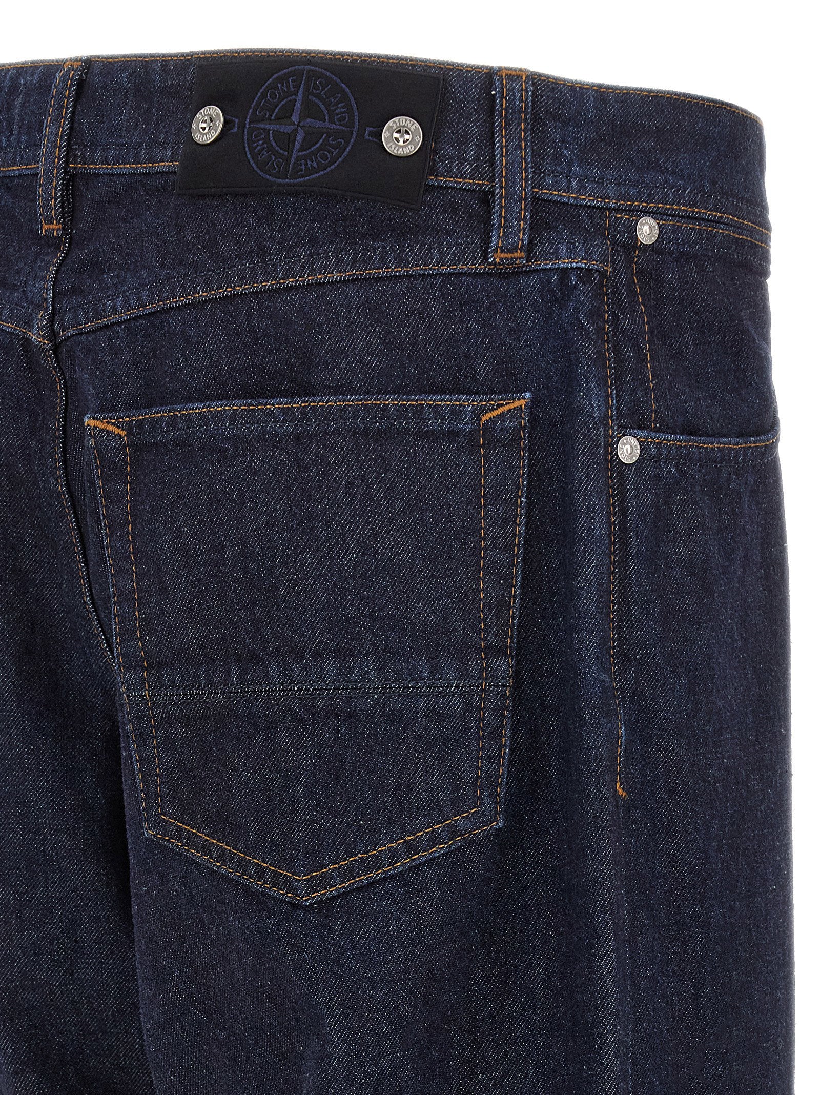 Stone Island Indigo Denim-rinsed Jeans