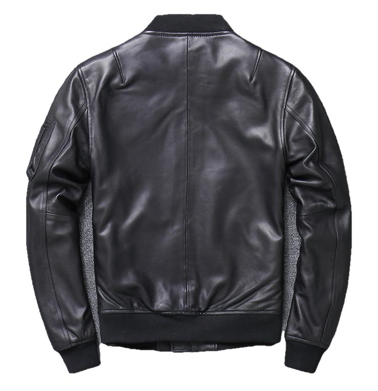 Khal Mens Genuine Leather MA-1 Jacket-1