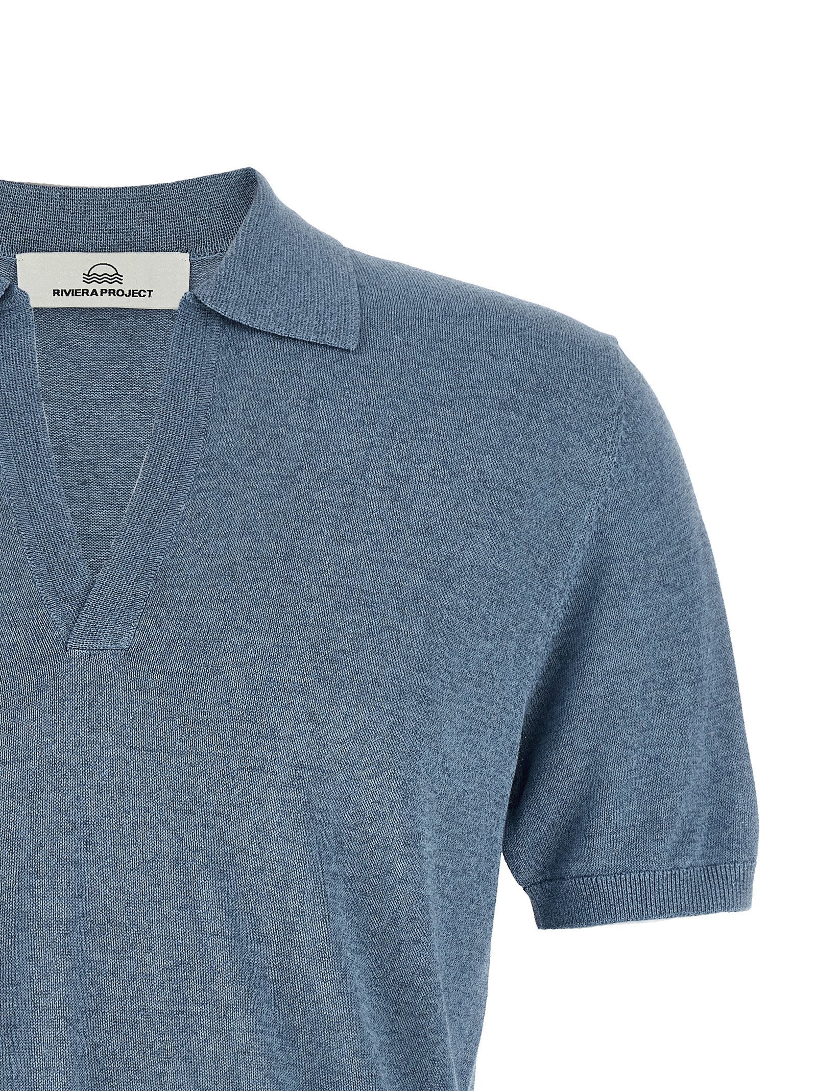 Riviera Project Open Collar Polo Shirt
