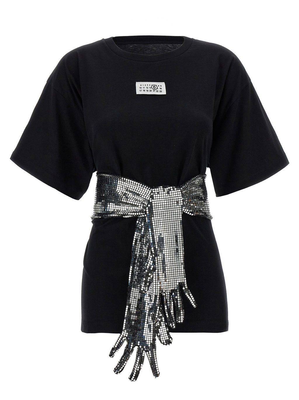 Mm6 Maison Margiela Sequin Gloves T-shirt