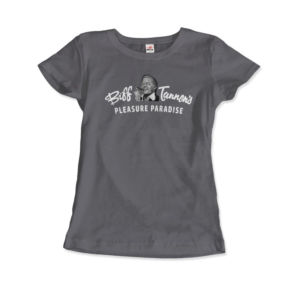 Biff Tannen's Pleasure Paradise Dusted Logo Back to the Future t-shirt-9