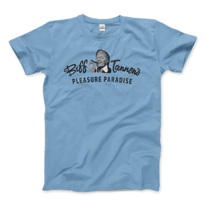 Biff Tannen's Pleasure Paradise Dusted Logo Back to the Future t-shirt Art-O-Rama Shop