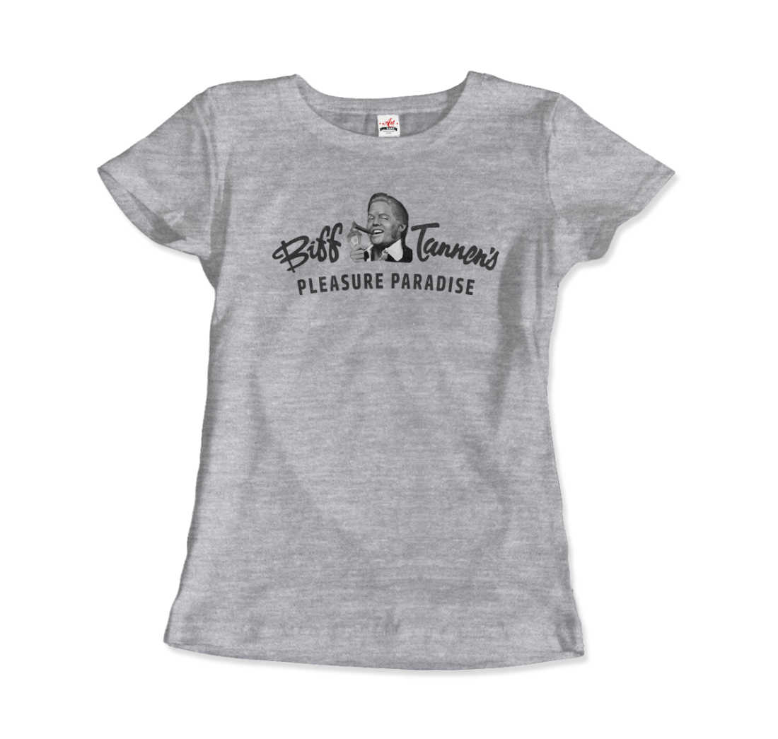 Biff Tannen's Pleasure Paradise Dusted Logo Back to the Future t-shirt-10